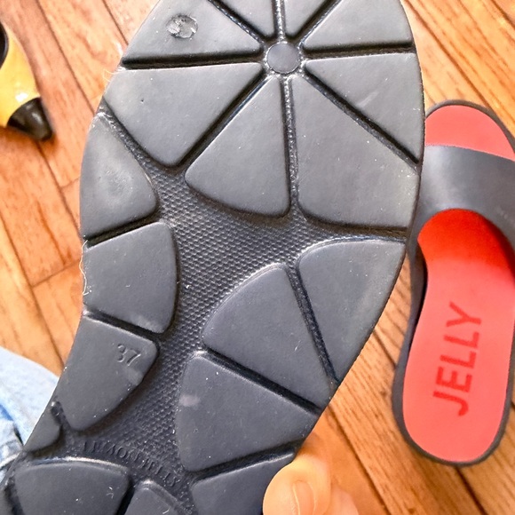 Lemon Jelly Sunny Platform Heels 37 6.5/7 - Picture 10 of 11